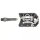 Pedale PM827 schwarz Exustar, Half-Clipless, Messingschlager, 311867