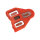 Cleats für LOOK-Pedal, rot, Asista, 0766