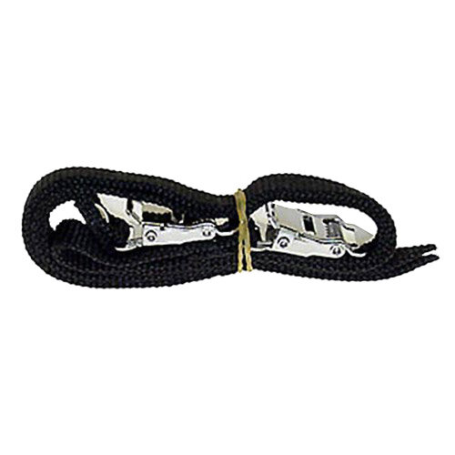 Pedal-Riemen Nylon schwarz, Paar, Messingschlager, 313137