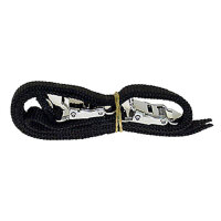 Pedal-Riemen Nylon schwarz, Paar, Messingschlager, 313137