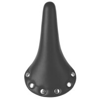 Sattel mit Nieten, Unisex, schwarz, Messingschlager, 251040