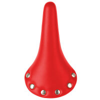 Sattel mit Nieten, Unisex, rot, Messingschlager, 251043