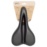 Sattel Velo Plush, Herren, DEEP CHANNEL, schwarz/grau, Velo, 250175
