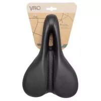 Sattel Velo, Damen, DEEP CHANNEL Trekking, schwarz, Velo, 250199