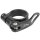 Sattelstützklemme , ø = 31,8mm, schwarz mit Schnellspanner, Messingschlager, 250986