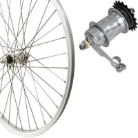 Hinterrad 28" Rücktritt silber, Kasten-Alu,...