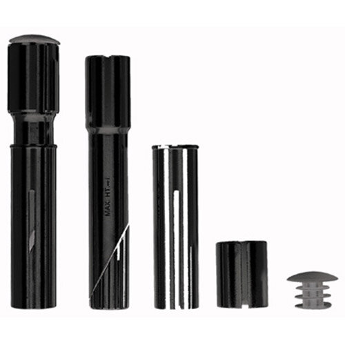 Vorbauerhöhung Gewinde/Ahead, 1" + 1 1/8" Alu schwarz, Humpert, 40601001