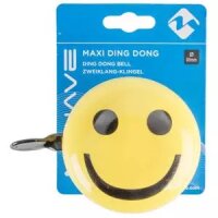 Glocke 2-klang 80mm, Smiley, Messingschlager, 420311