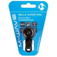 Glocke "BELLA SUPER-MINI", schwarz, Messingschlager, 420061