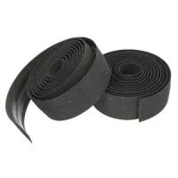 Lenkerband Velo Kork/Gel, Karton mit Stopfen, schwarz, Messingschlager, 410270