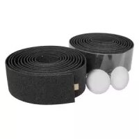 Lenkerband Velo Kork, Karton mit Stopfen, schwarz, Messingschlager, 410271
