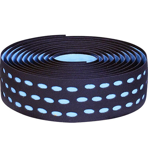Lenkerband Velox Bi-Color, Karton mit Stopfen, schwarz/himmelblau, Velox, G315K08