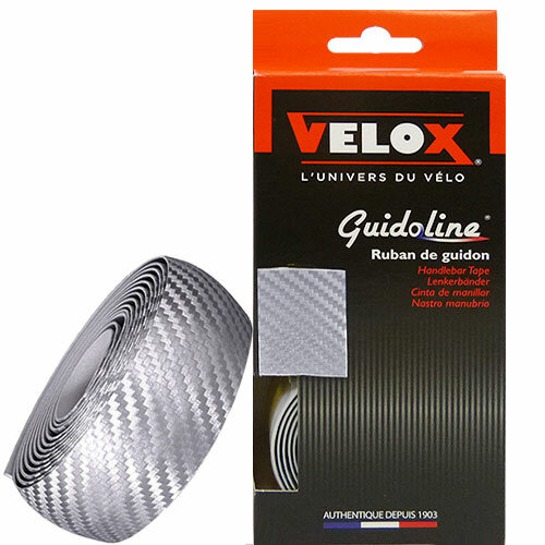 Lenkerband Velox Carbon, Karton mit Stopfen, silber, Velox, KIT675ARG
