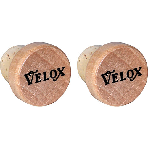 Lenkerstopfen Velox Vintage, Karte, holz/kork, Velox, V30CB02