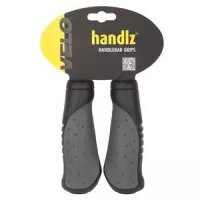 Griffe Velo Ergogel D2, Paar 135/135mm, schwarz-grau, Messingschlager, 410376