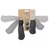 Griffe Velo Ergogel D2, Paar 135/92 mm, schwarz-grau, Messingschlager, 410377