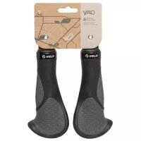 Griffe Velo ATTUNE, Paar 135/135 mm, schwarz/grau , Messingschlager, 410466