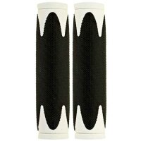Griffe Velo D2 , Paar 130/130 mm, Noppen, schwarz/grau,...