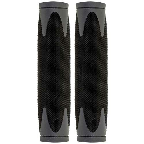 Griffe Velo D2 , Paar 130/130 mm, schwarz/weiß, Messingschlager, 410369