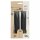 Griffe Velo D2 , Paar 130/130 mm, schwarz/grau, Messingschlager, 410360