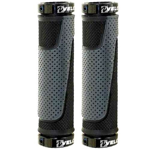 Griffe VELO MTB D2, Paar 135/135 mm, schwarz, Messingschlager, 410101