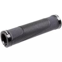 Griffe VELO MTB D3, Paar 130/130 mm, schwarz/grau , Messingschlager, 410350