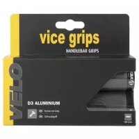 Griffe VELO MTB D3, Paar 130/130 mm, schwarz/grau , Messingschlager, 410350