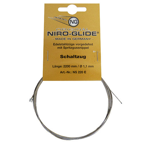 Schalt-Innenzug Niro-Glide, für Kettenschaltung, Ø = 1,1 mm x 2200 mm, Fasi, 104020065