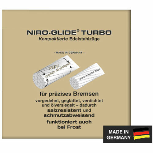 Brems-Innenzug TURBO, 50 Stück in Box, Flaschennippel, Ø = 1,6 mm, L = 1800 mm, Fasi, 104010020