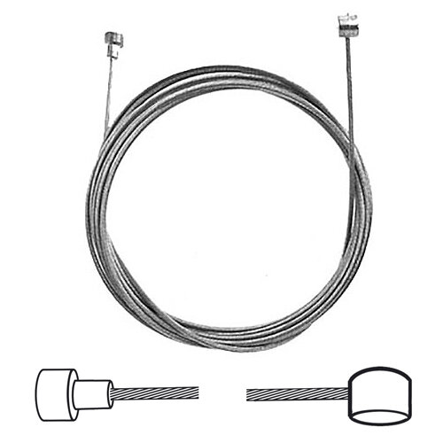 Brems-Innenzug, Flaschennippel, Ø = 1,5 mm, L = 2000 mm, Messingschlager, 374034