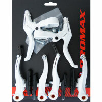 Bremsenset Promax, V-Brake + Bremshebel weiss,...