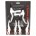 Bremsenset Promax, V-Brake + Bremshebel weiss, Messingschlager, 360841