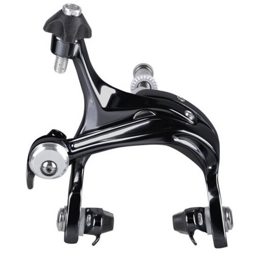 Rennrad Bremskörper Promax, Alu schwarz, Satz für vorne u. hinten, Messingschlager, 360817