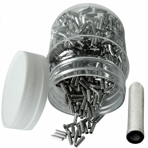 Endkappe für Innenzüge, Aluminium, Dose 1000 Stk, Messingschlager, 370283
