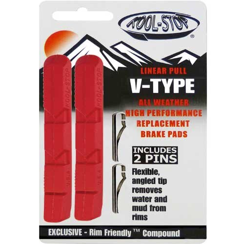 Kool-Stop Bremsgummi (Felge) V-BRAKE INSERT red