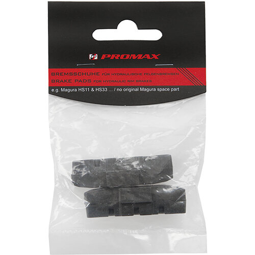 Bremsgummi Promax 50 H, schwarz, für Magura HS11 und HS33, Messingschlager, 361790