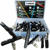 Bremsschuh Union, V-Brake, symm, schwarz, 70 mm, 25 Paar...