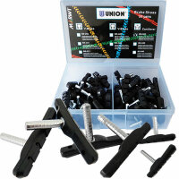 Bremsschuh Union, Cantilever, asymm, schwarz, 72 mm, 25...
