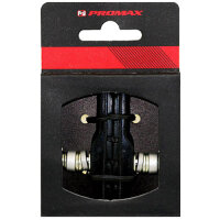 Bremsschuh Promax, V-Brake schraub, asymm, schwarz, 70...