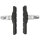 Bremsschuh Promax, V-Brake schraub, asymm, schwarz, 70 mm, 1 Paar, für Alufelge, Messingschlager, 361768