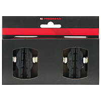 Bremsschuh Promax, V-Brake schraub, asymm, schwarz, 70...