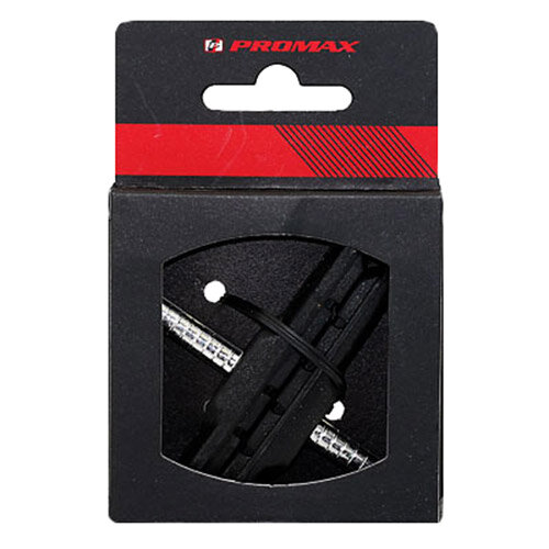 Bremsschuh Promax, V-Brake Stift, asymm, schwarz, 70 mm, 1 Paar, Messingschlager, 361767