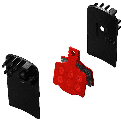 Bremsbelag Union DBP-55SC-Set Magura, gesintert, MT2, MT4, MT6, MT8, mit Kühlrippen, Marwi, 438455