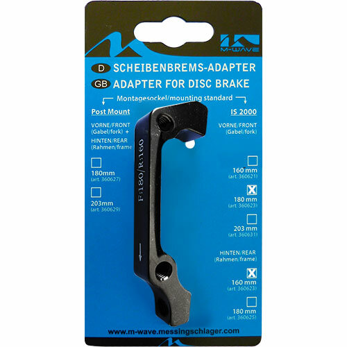 Adapter von IS 180mm vorne, auf PM 160mm vorne, Messingschlager, 360623