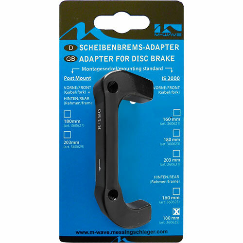 Adapter von IS 203mm vorne, auf PM 160mm vorne, Messingschlager, 360625