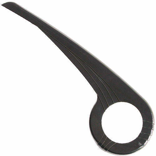 Kettenschutz 1 Flügel , bis 48 Zähne, schwarz, ohne Halter, Hebie, 0344 E1