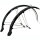Schutzbleche 24" Kunststoff, schwarz, B = 60 mm, mit Streben, Messingschlager, 386117