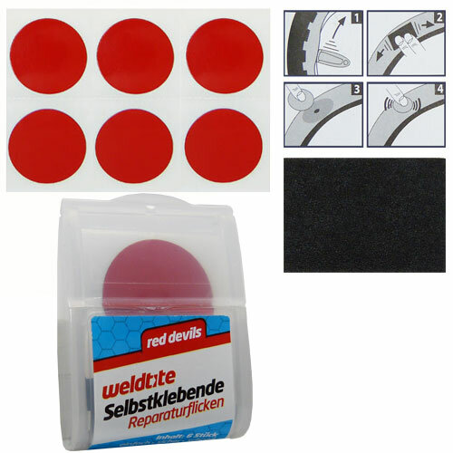 Flicken Red Devils, 1 Packung mit 6 Flicken, Fasi, 206120007