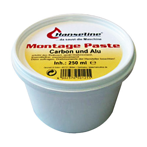 Montagepaste Carbon, Dose 250ml, Hanseline, 500125