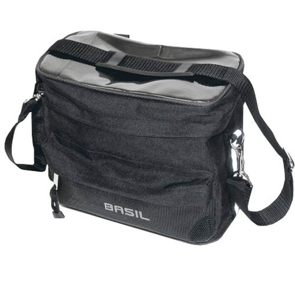 lenkertasche mali 8 liter, basil, schwarz, basil, 16010